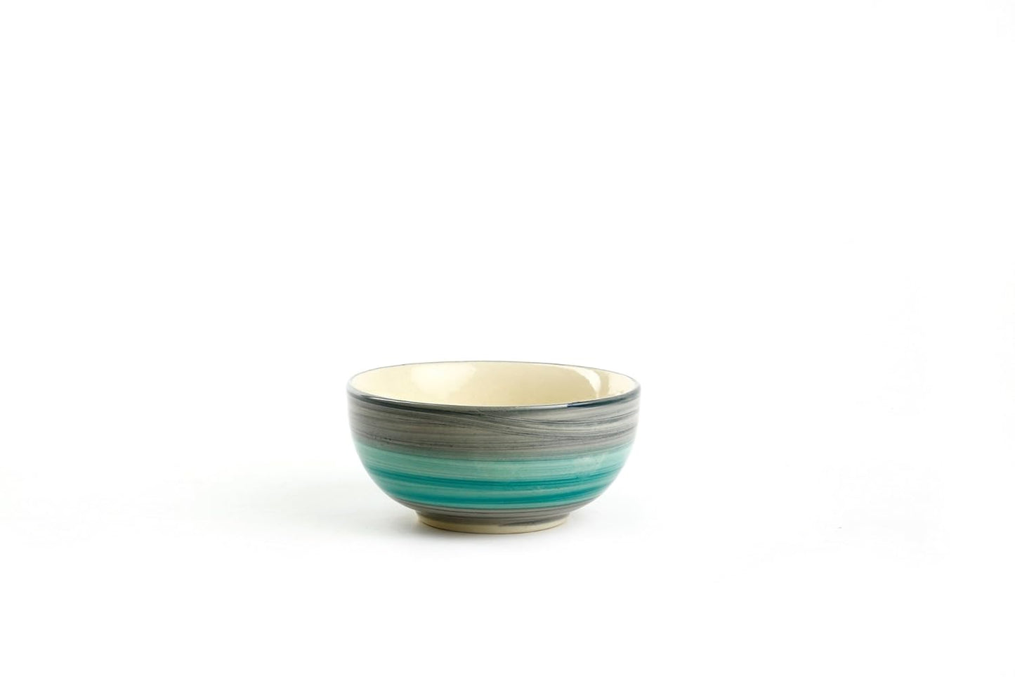 Caffeine Ceramic Handmade Sea Green Dessert Bowl (Set of 2, 150 ml) - Caffeine Premium Stoneware