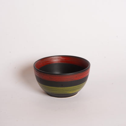 Caffeine Ceramic Handmade Green chandrakari katori Bowl (Set of 2) - Caffeine Premium Stoneware