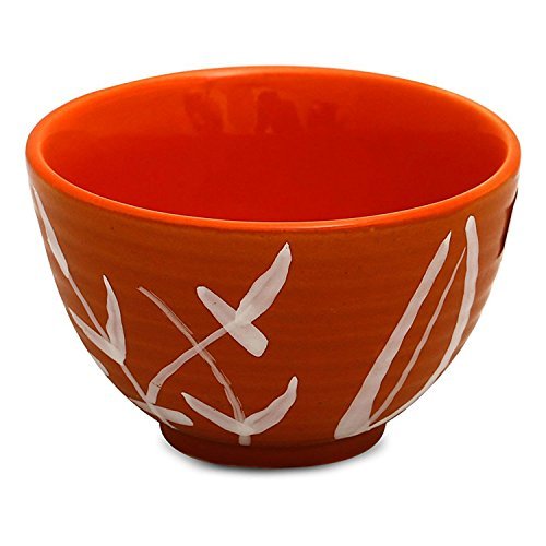 Caffeine Ceramic Handmade Wooden Brown Dessert Bowl (Set of 6) - Caffeine Premium Stoneware