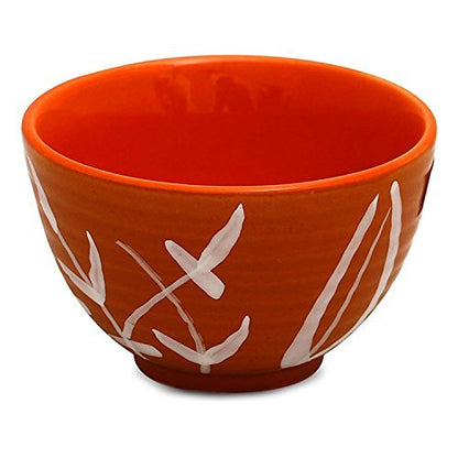 Caffeine Ceramic Handmade Wooden Brown Dessert Bowl (Set of 6) - Caffeine Premium Stoneware