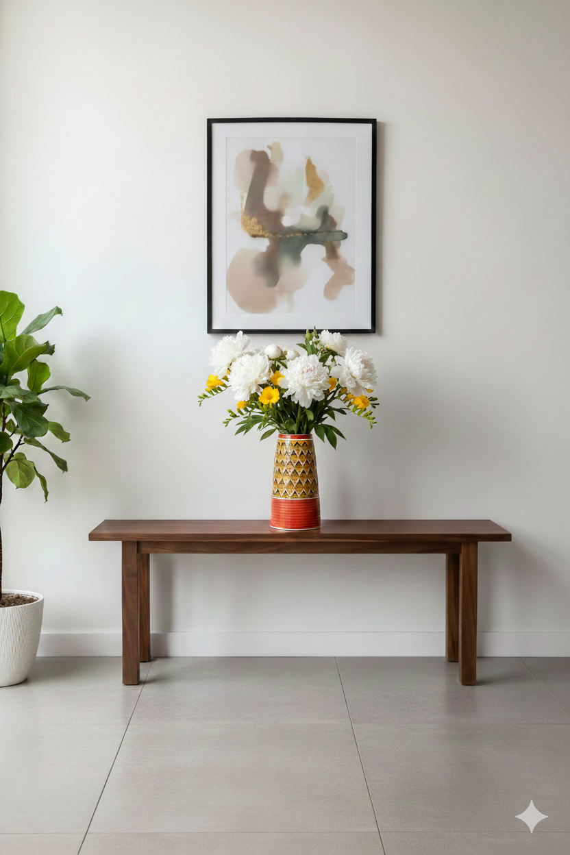 Stylish_Orange_Morocco_Vase - Caffeine Premium Ceramic