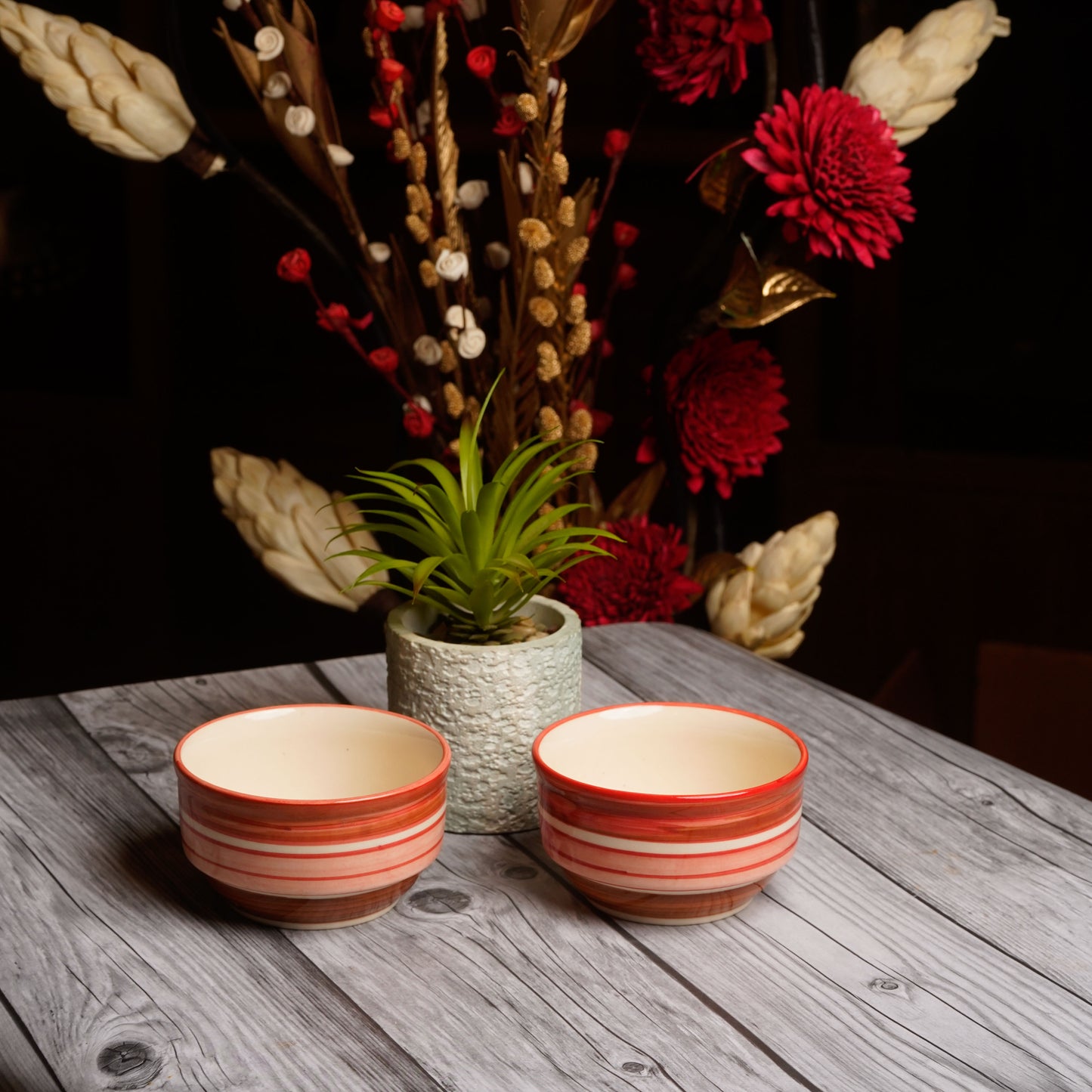 Tableware_Set_Orange_Ceramic_Bowls - Caffeine Premium Ceramic