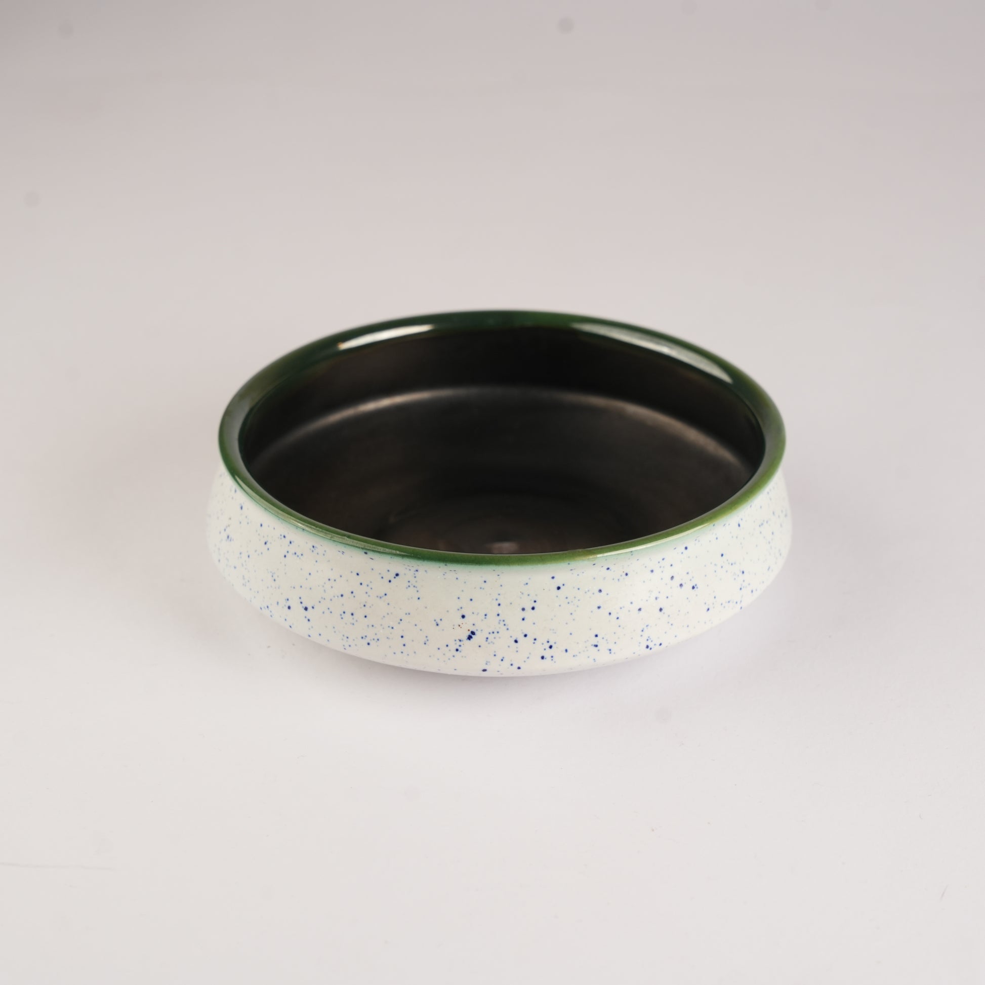 Caffeine Ceramic Handmade White & Black Studio Serving Bowl (Set of 3) - Caffeine Premium Stoneware