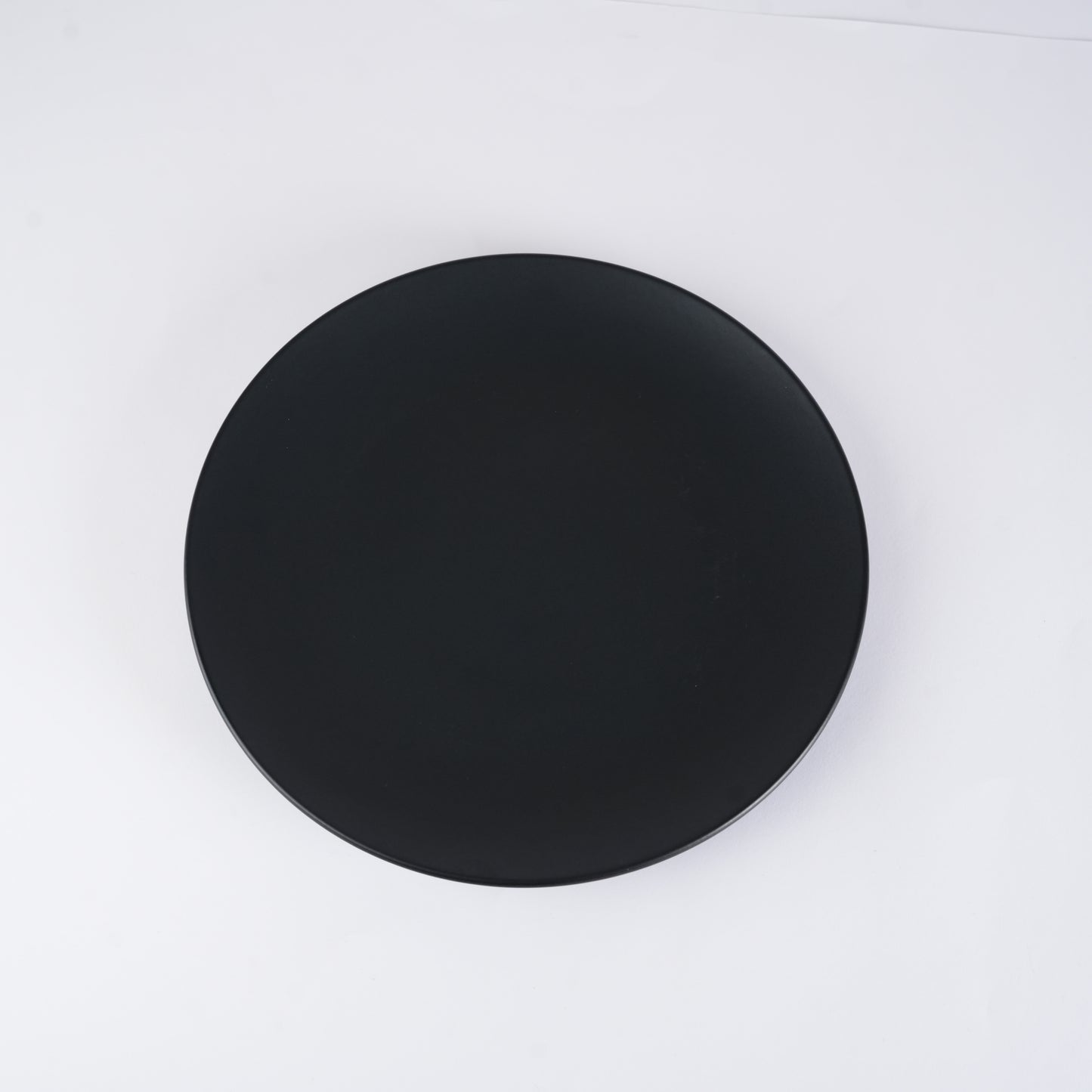 Caffeine Ceramic Handmade Stoneware Black Matte Dinner Plates10 inch Set of 2 - Caffeine Premium Stoneware