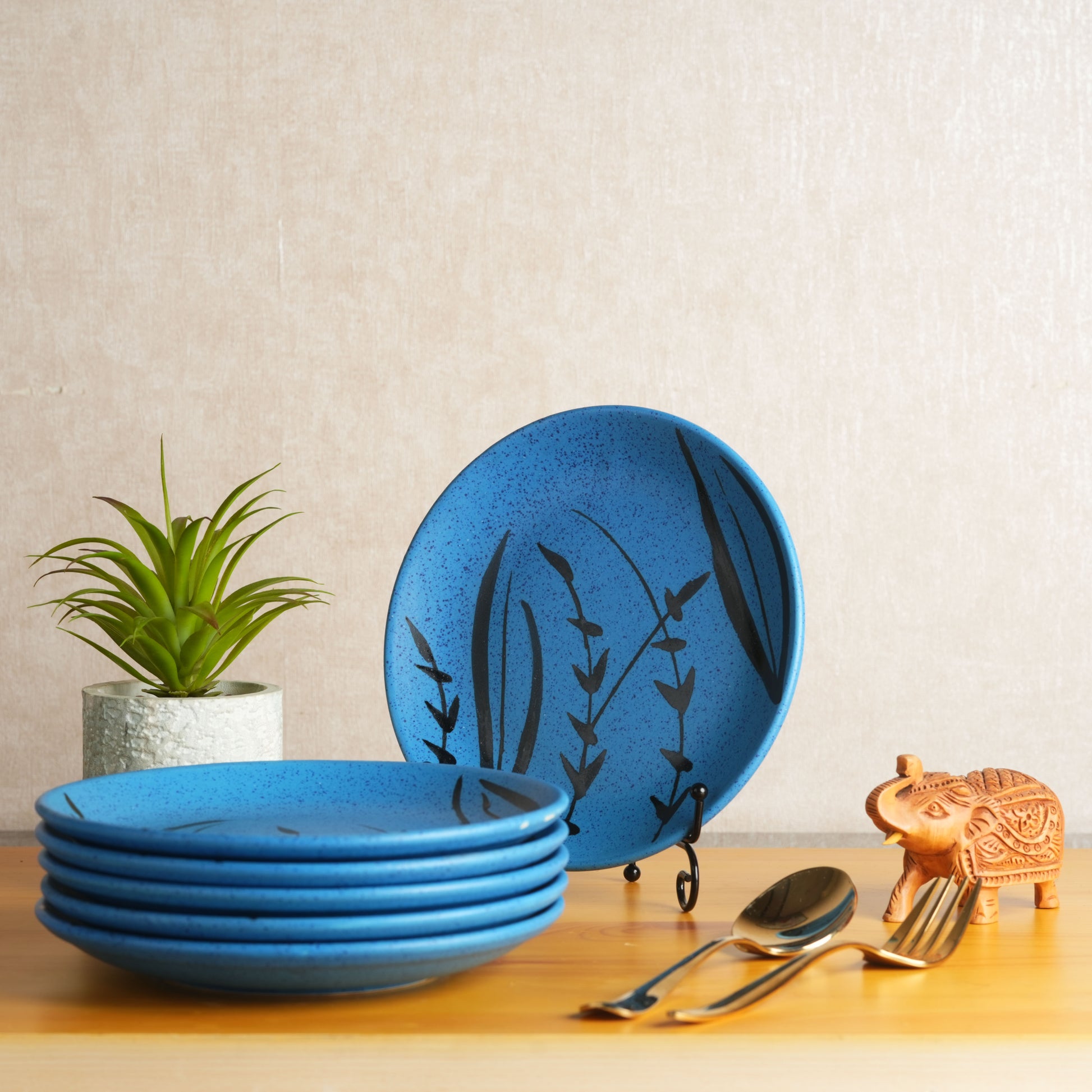 blue_dinne_plate - Caffeine Premium Ceramic