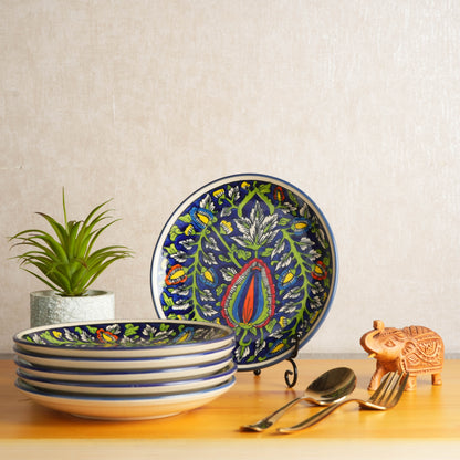 blue_jaipuri_dinner_plate - Caffeine Premium Ceramic