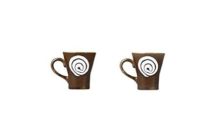 brown_doodle_tea_cups_ceramic - Caffeine Premium Ceramic