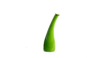 Glossy green glased vase 