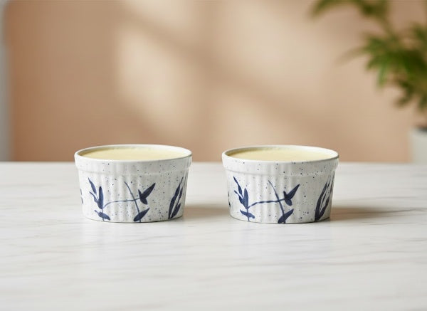 ceramic white ramekin set