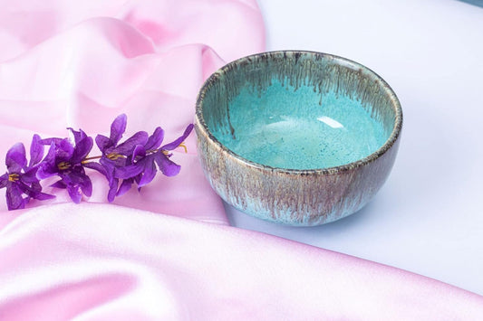 Caffeine Ceramic Handmade Green Emerald Katori Bowl Set of 4 - Caffeine Premium Stoneware