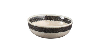 Caffeine Ceramic Handmade White Marble Dinner Set (Set of 19 Pieces)