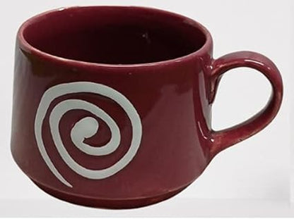 dark_Brown_illusion_tea_cups_ceramic - Caffeine Premium Ceramic