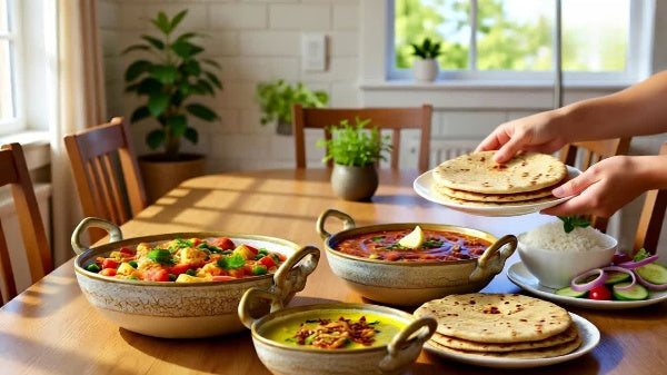 Caffeine Ceramic Handmade Stoneware Mustard Crackle Serving kadhai (Set of 3 Microwave & Dishwasher Safe)