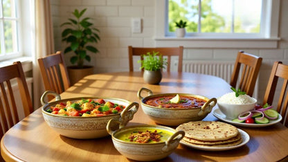 Caffeine Ceramic Handmade Stoneware Mustard Crackle Serving kadhai (Set of 3 Microwave & Dishwasher Safe)