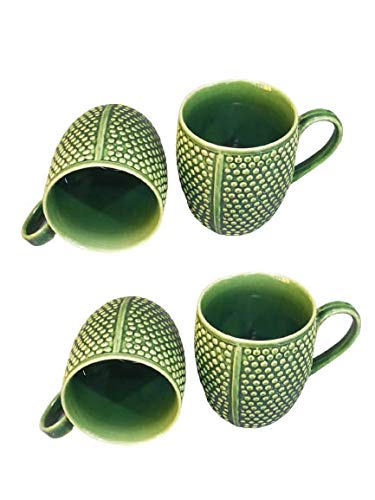 green_single_handle_coffee_mugs - Caffeine Premium Ceramic
