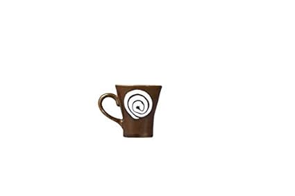 handmade_brown_doodle_tea_cups - Caffeine Premium Ceramic