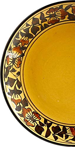 Caffeine Ceramic Handmade Stoneware Brown Sehra Dinner Plate 10 inch Set of 2 - Caffeine Premium Stoneware