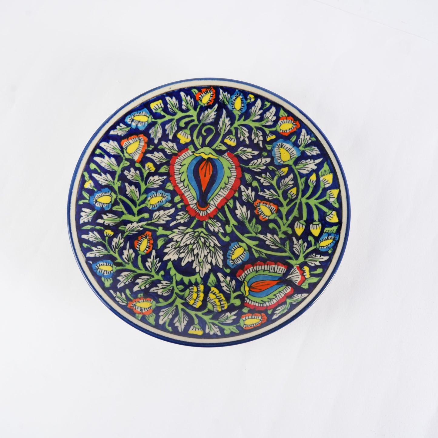 jaipuri_style_dinner_plate - Caffeine Premium Ceramic