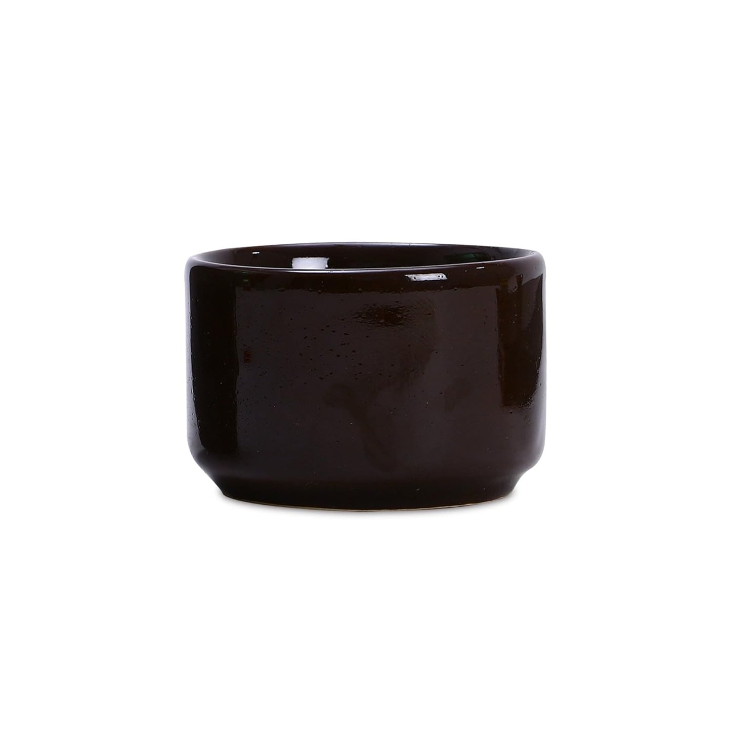Caffeine Ceramic Handmade Glossy Black Dip and Sauce (Set of 2, 50 ml) - Caffeine Premium Stoneware