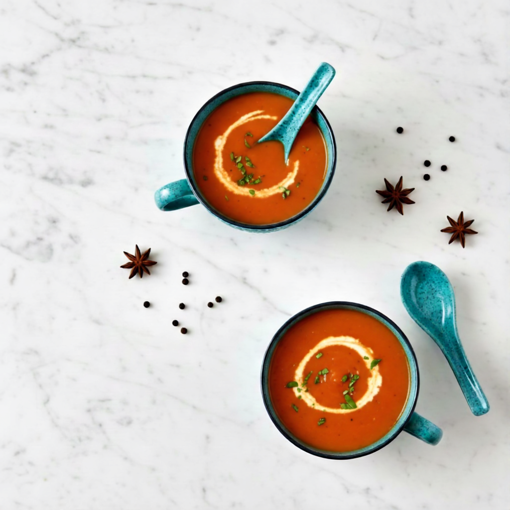 Caffeine Ceramic Handmade Green Bubble Single Handled Soup Bowl with Spoon (Set of 2)