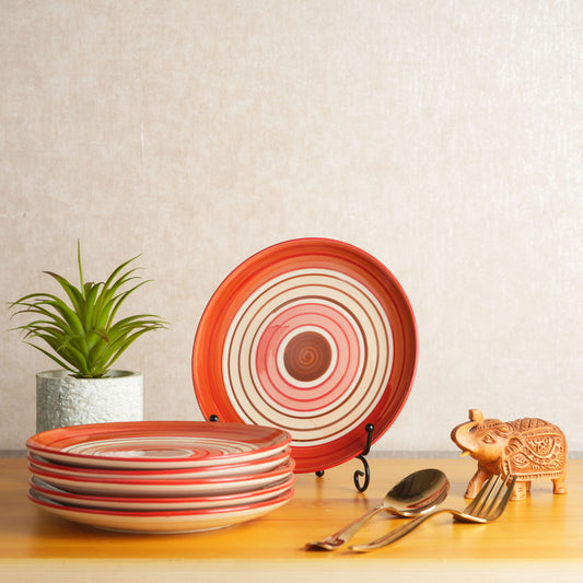 orange_beige_dinner_plate - Caffeine Premium Ceramic
