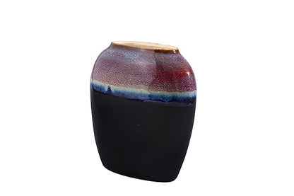 Red and Black studio vase 