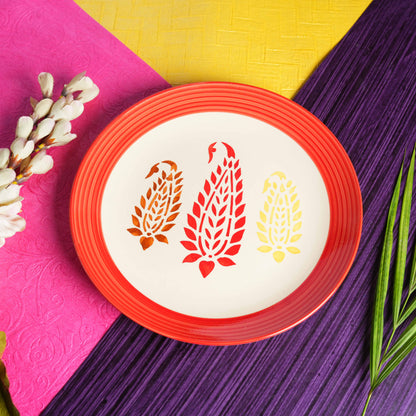 red_boota_dinner_plate1 - Caffeine Premium Ceramic