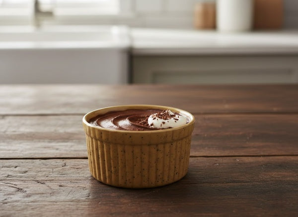 Caffeine Ceramic Handmade Mud Brown Ramekins Bowl (Set of 2)