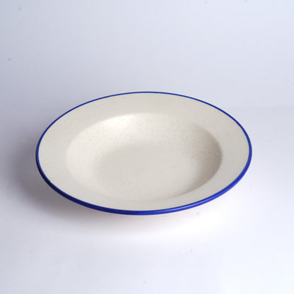 Caffeine Ceramic Handmade Stoneware Marble Matte 9'' Soup plate set of 6 - Caffeine Premium Stoneware