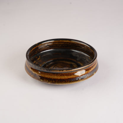 Caffeine Ceramic Handmade Wood Brown Serving Bowl (Set of 3) - Caffeine Premium Stoneware