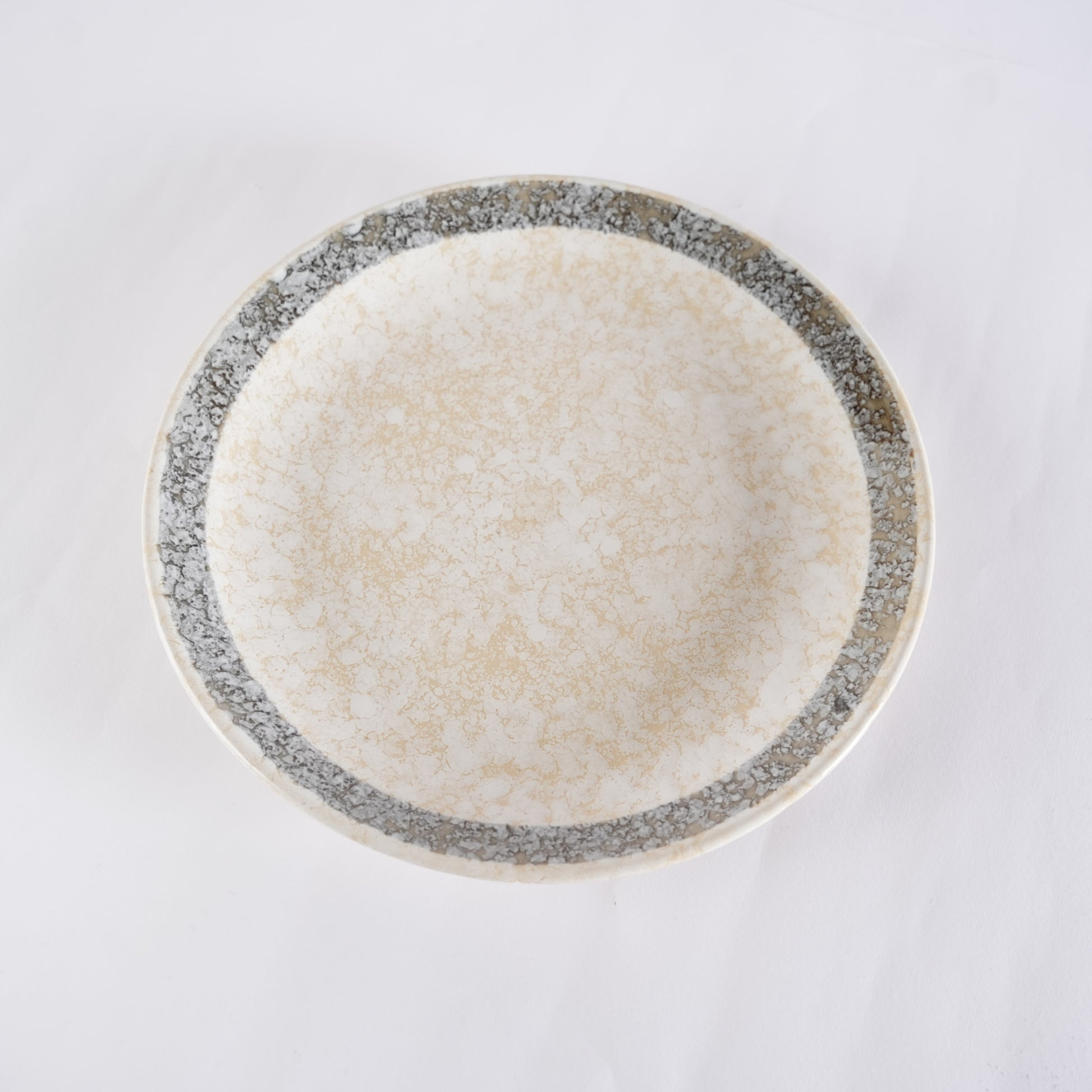 Caffeine Ceramic Handmade Stoneware Cream Patta Quarter Plate 7” (Set of 6 ) - Caffeine Premium Stoneware