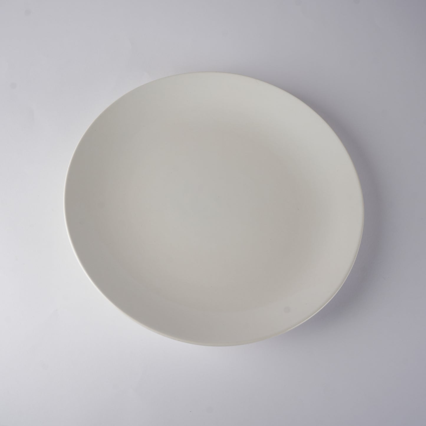 Caffeine Ceramic Handmade White Glossy Dinner Plate set of 4 - Caffeine Premium Stoneware
