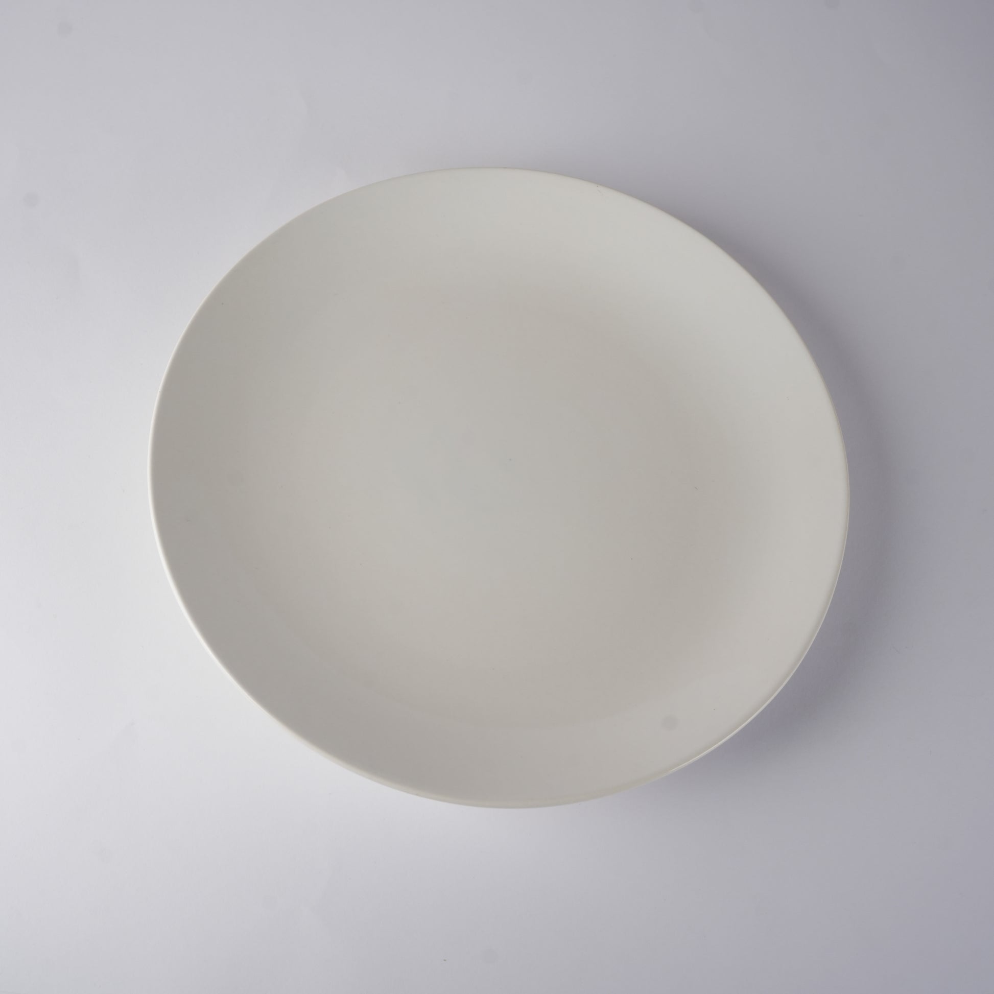 Caffeine Ceramic Handmade White Glossy Dinner Plate set of 4 - Caffeine Premium Stoneware