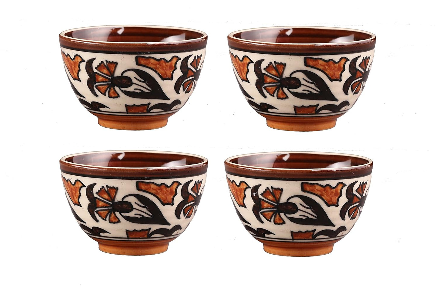 white_and_brown_flora_desert_bowl - Caffeine Premium Ceramic