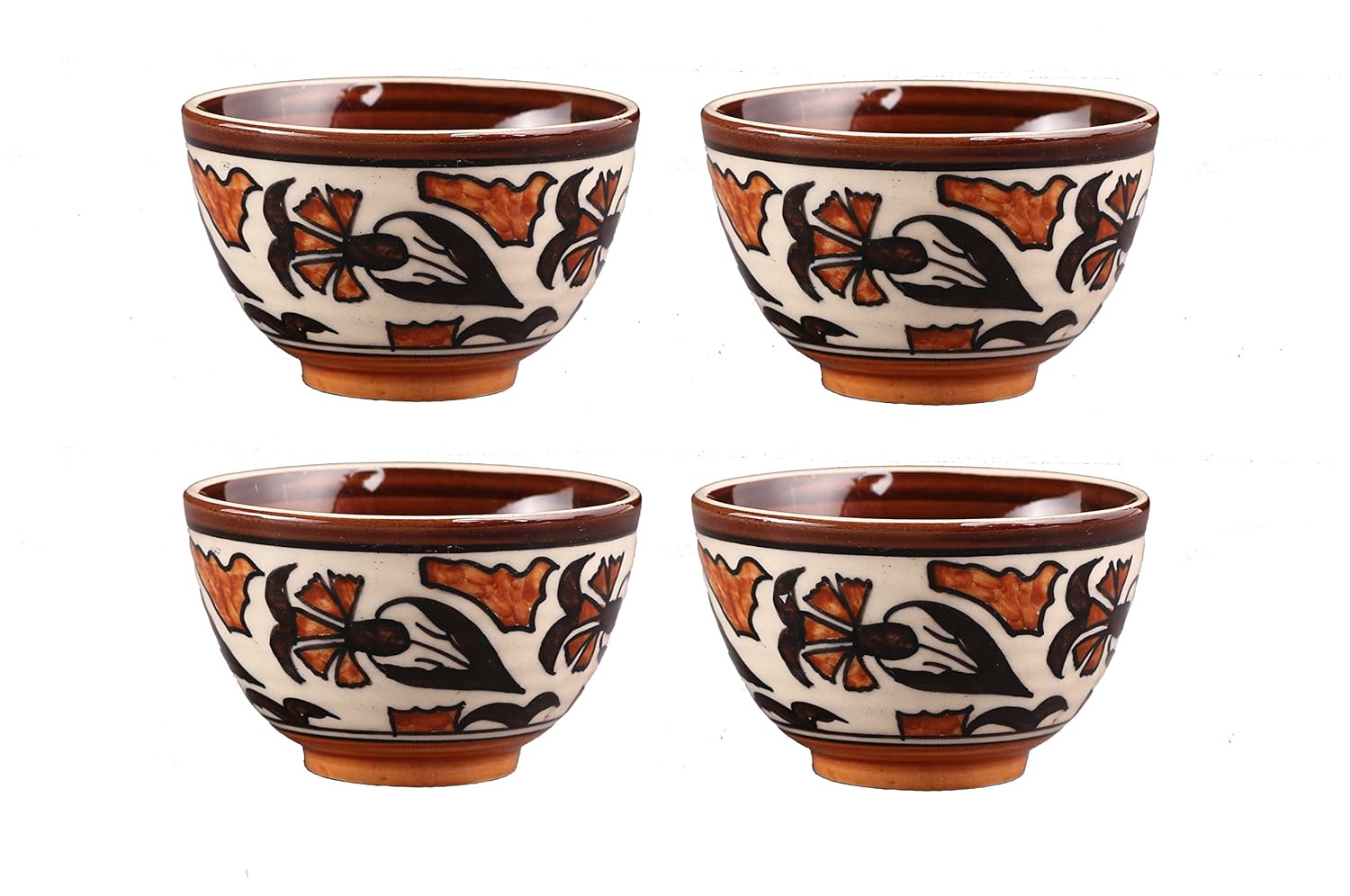 white_and_brown_flora_desert_bowl - Caffeine Premium Ceramic