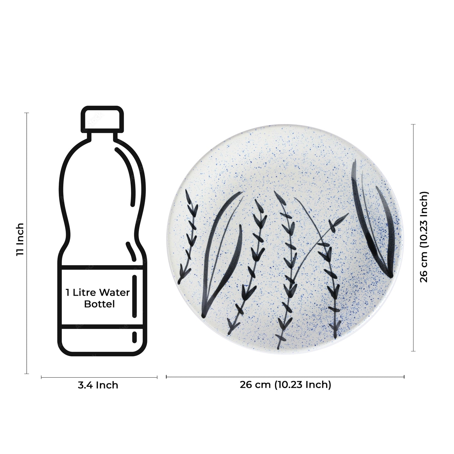 white_matte_bamboo_dinner_plate - Caffeine Premium Ceramic